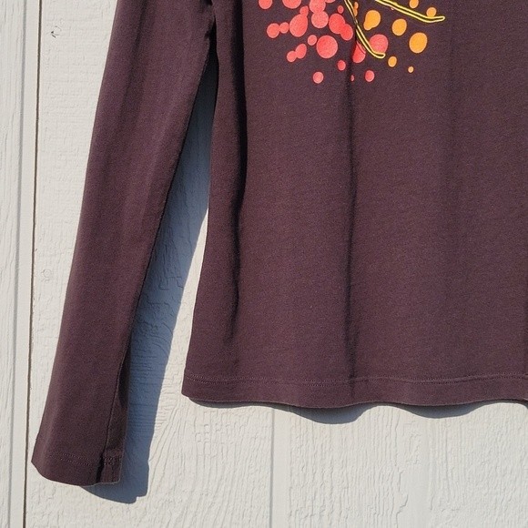 BELLA Brown Long Sleeved Cotton Kahlua Skier Shirt size Large - Picture 4 of 15